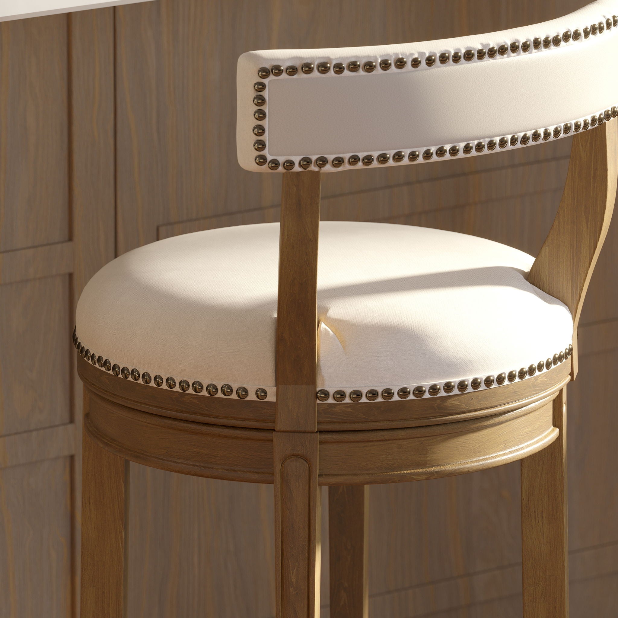 Stool & Upholstered Seat And Back