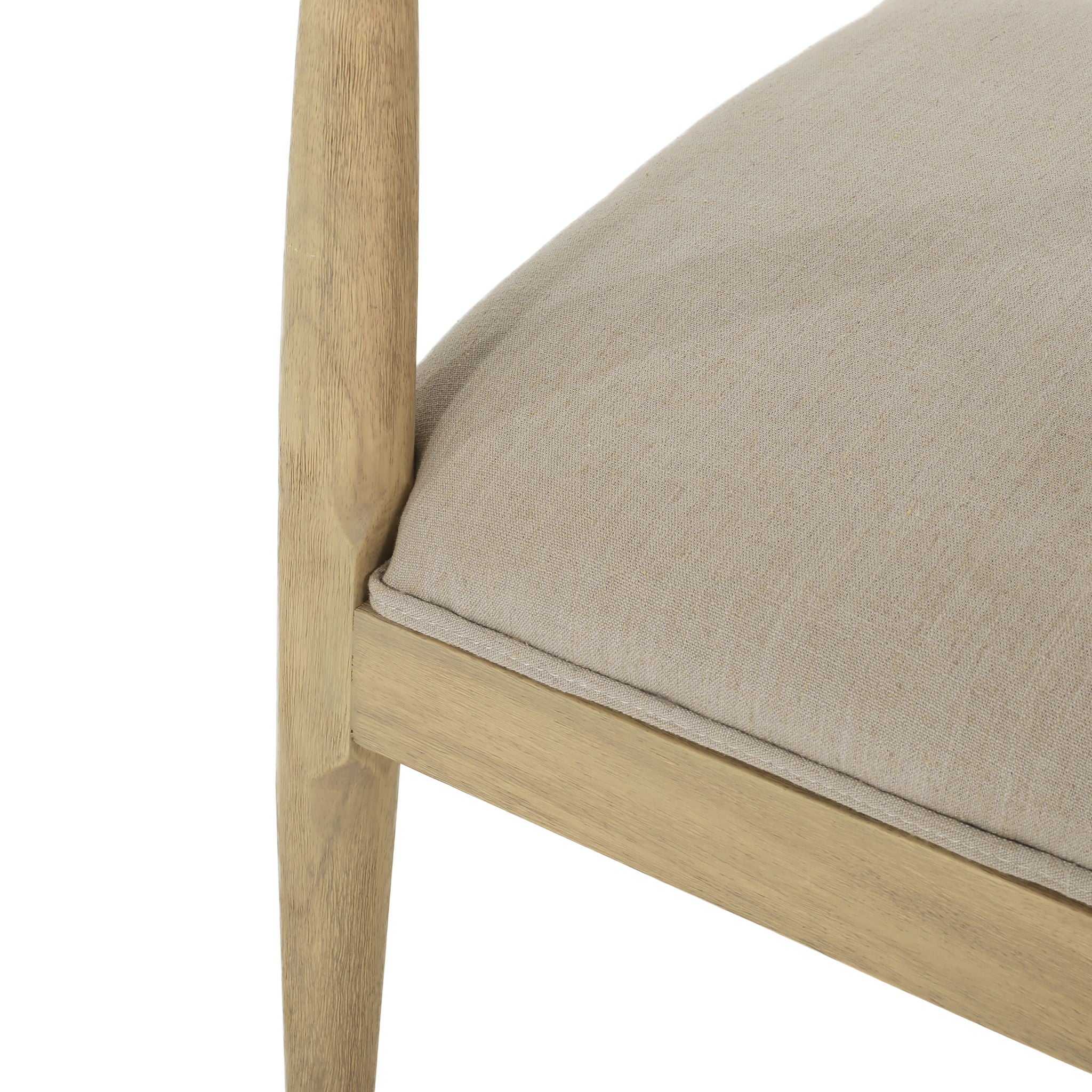 Mid Century Modern Dining Chair Set With Upholstered Seating