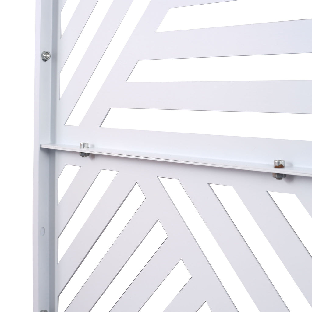 Freestanding Outdoor & Indoor Freestanding Metal Privacy Screen
