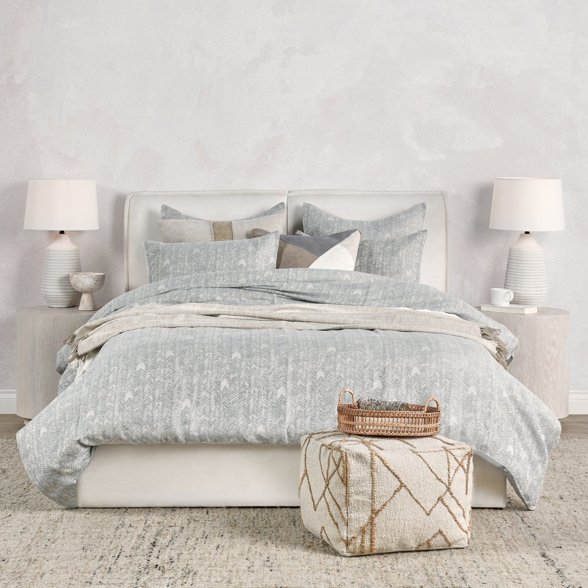 French Herringbone - 3 Piece Duvet Set