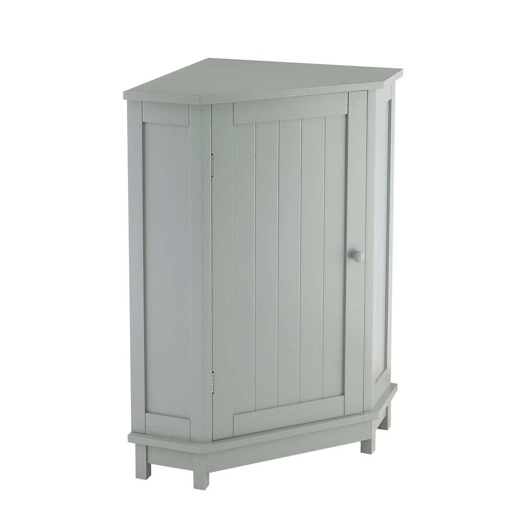 Bathroom Cabinet Triangle Corner Storage Cabinet With Adjustable Shelf Modern Style