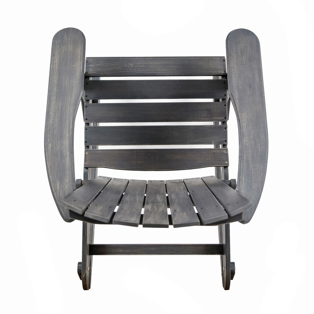 Outdoor Adirondack Rocking Chair With Hand Crafted Details