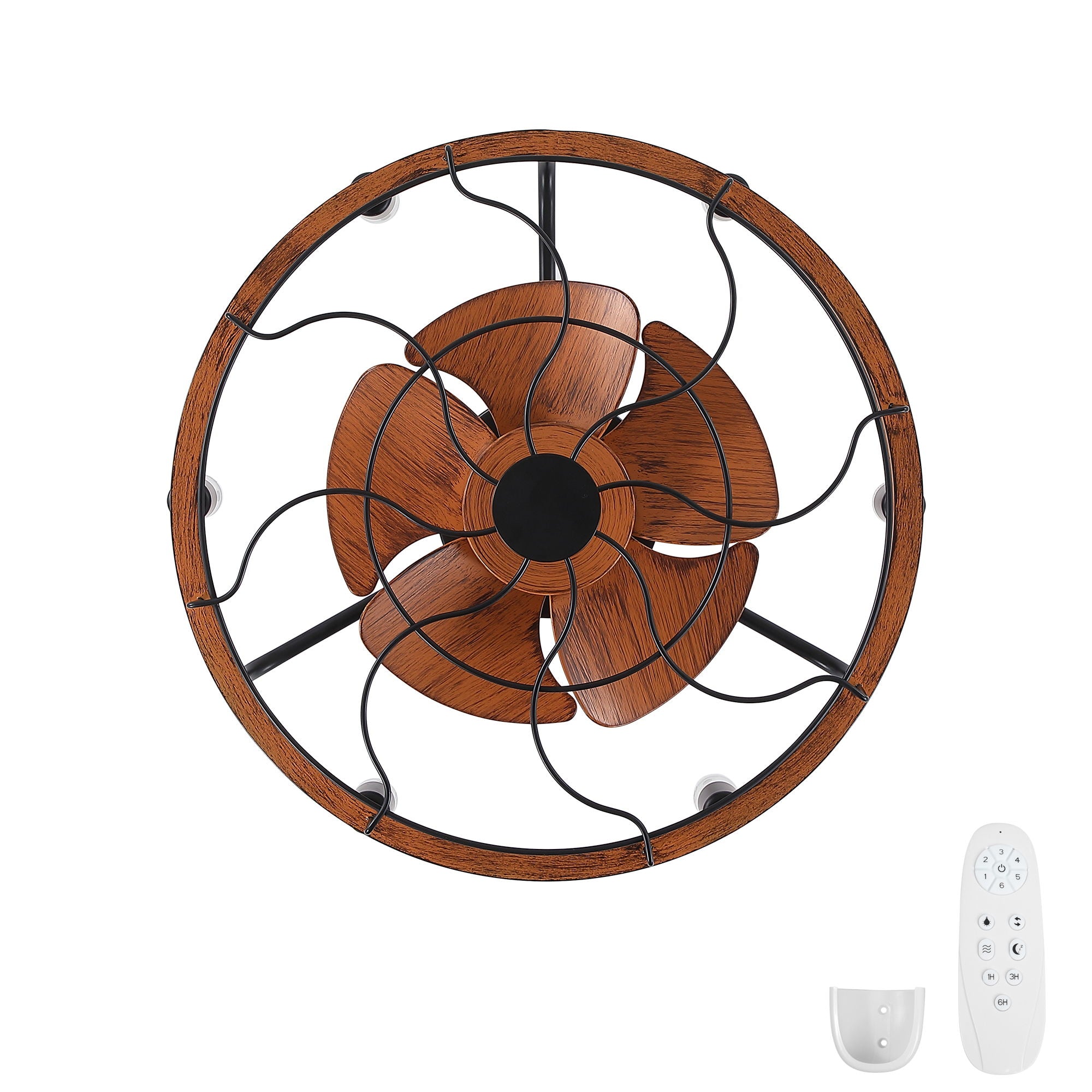 Modern Farmhouse Ceiling Fan, Adjustable Hanging