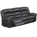 Power Reclining Sofa With Built In USB Port - Black