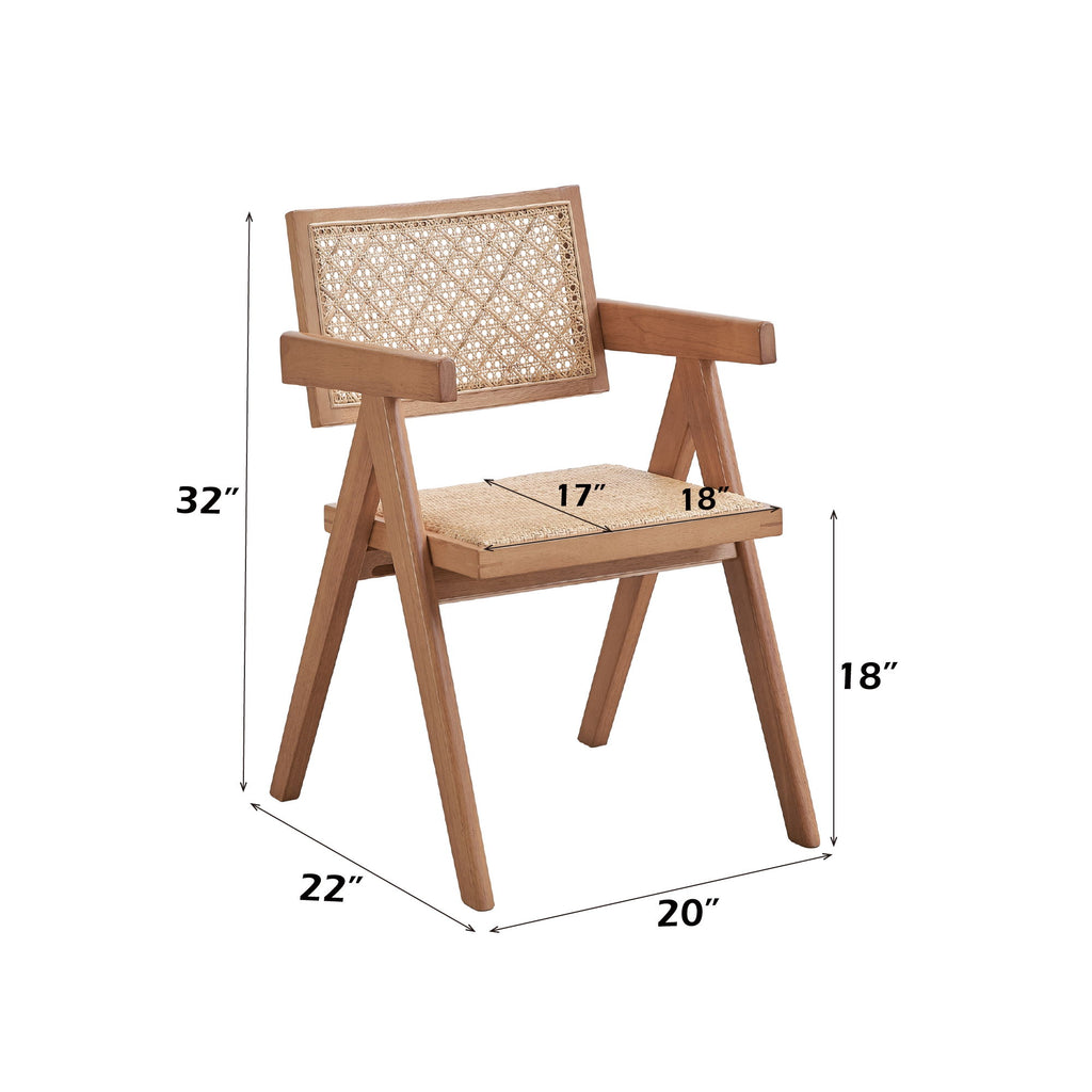 Valentina - 6 Piece Patio Furniture Set - Rattan / Natural