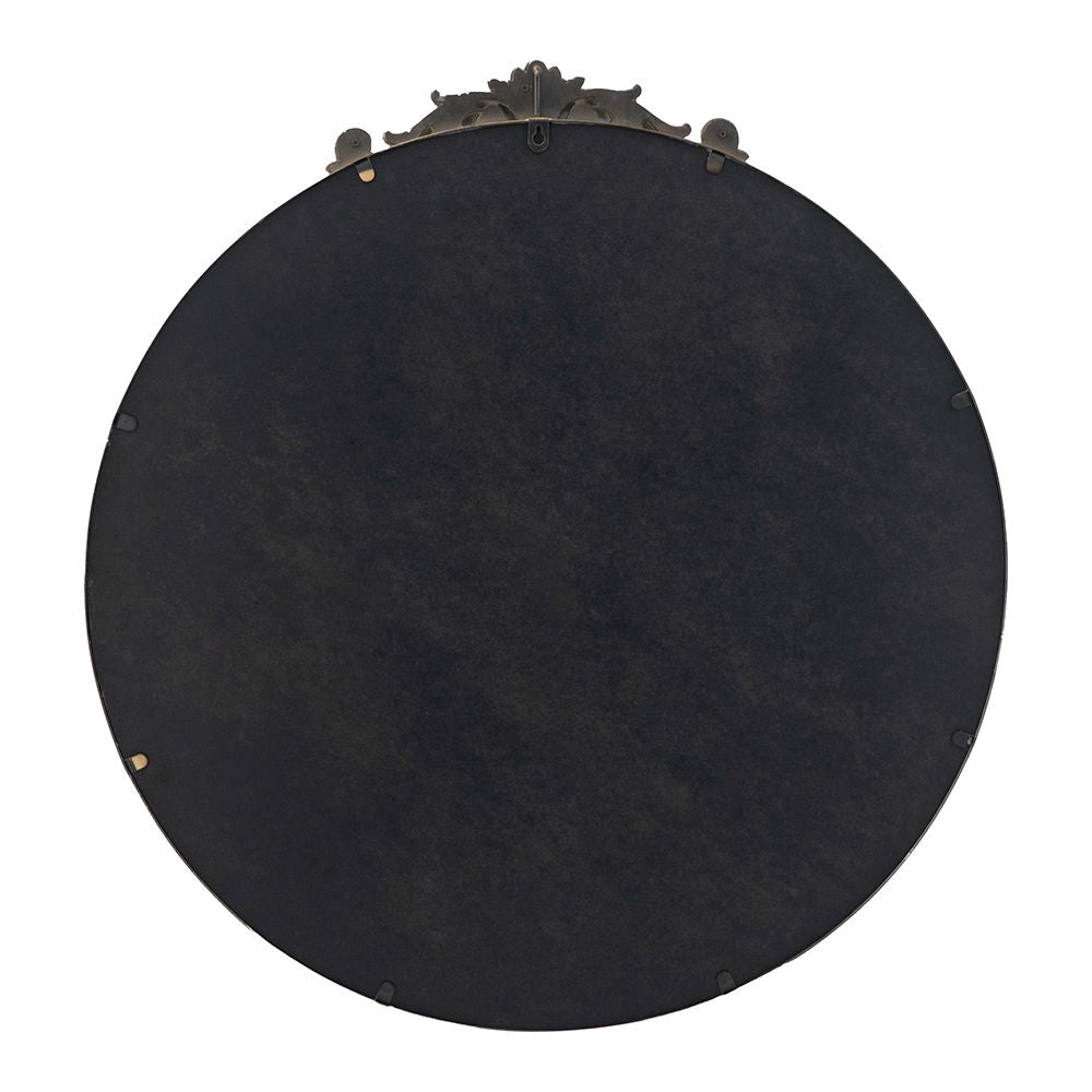 Classic Design Mirror With Baroque Inspired Frame For Bathroom, Entryway Console Lean Against Wall
