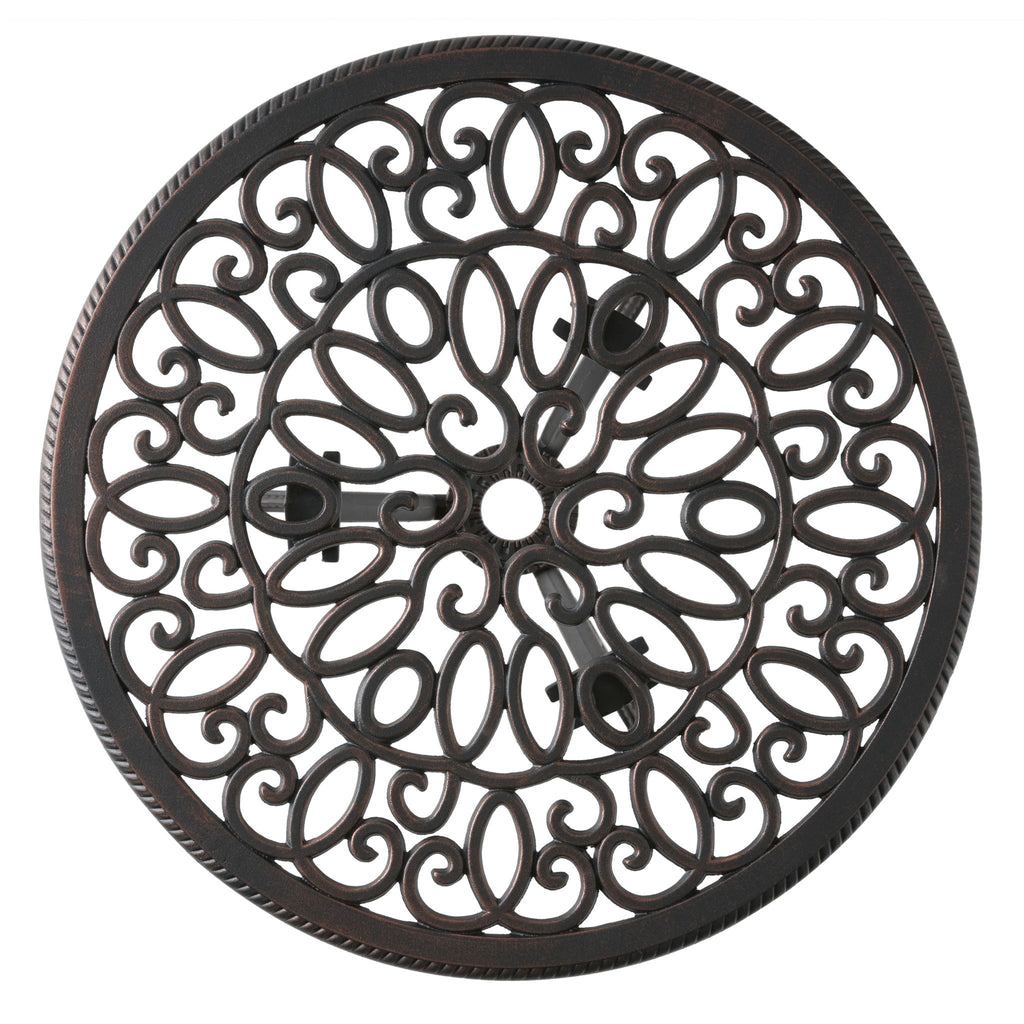 Charleston 3 Pieces Cast Bistro Set - Copper