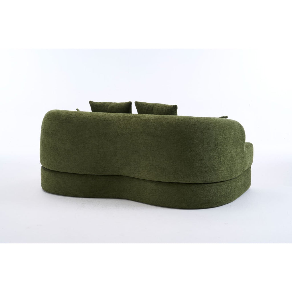 Foldable Sofa Bed, Boneless Couch Convertible Sleeper With 4 Pillows