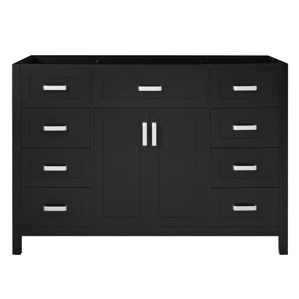 Bathroom Vanity Cabinet Only With 2 Soft Close Doors And 8 Drawers