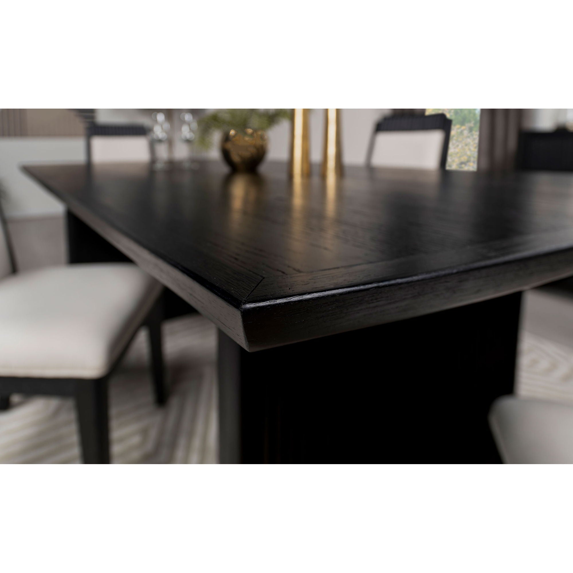 Mason - Removable Extension Leaf Dining Table - Black