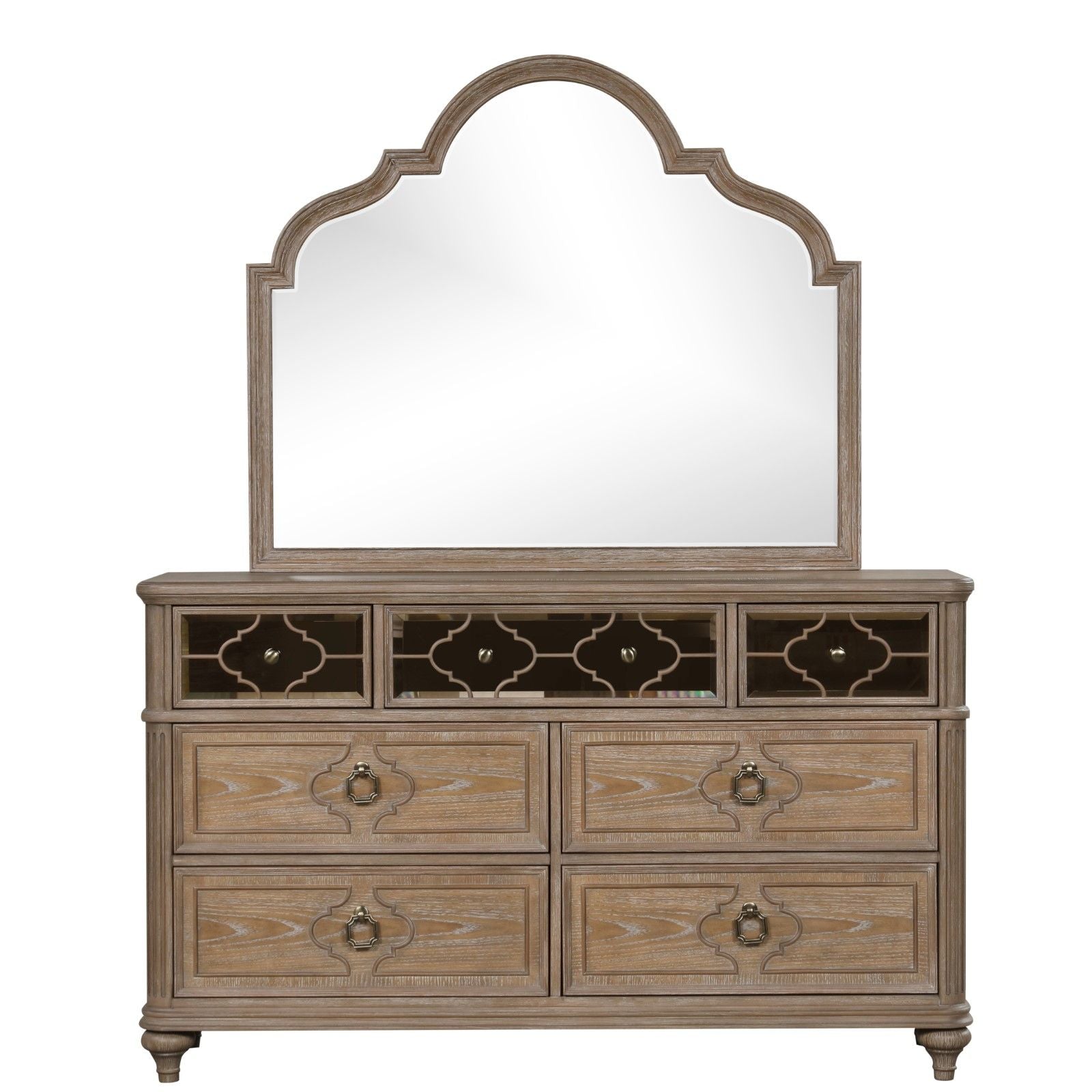 1 Piece Dresser, Dovetail Drawers, Bedroom Furniture - Oak / Rustic