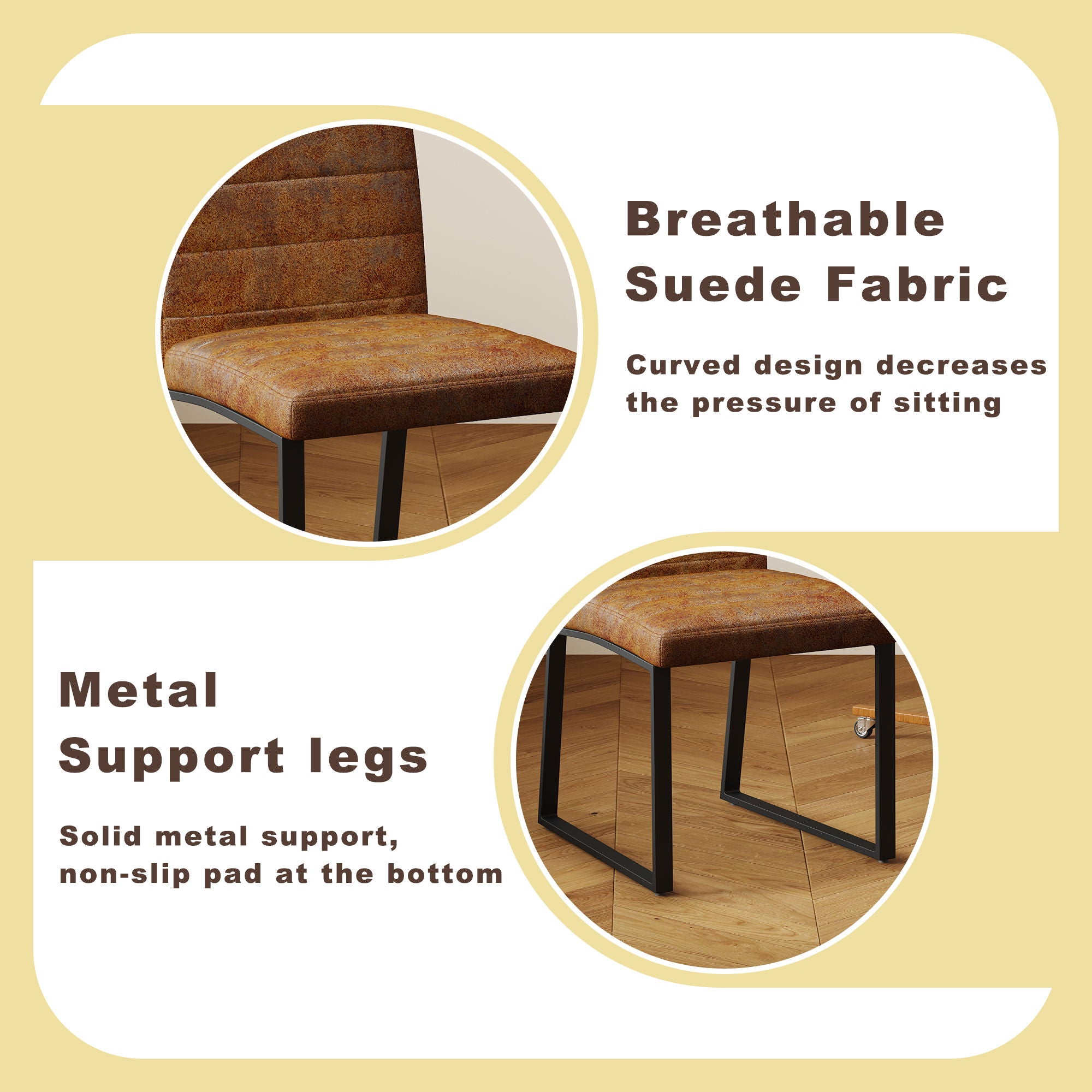 Oversized Square Design Dining Chairs For Home