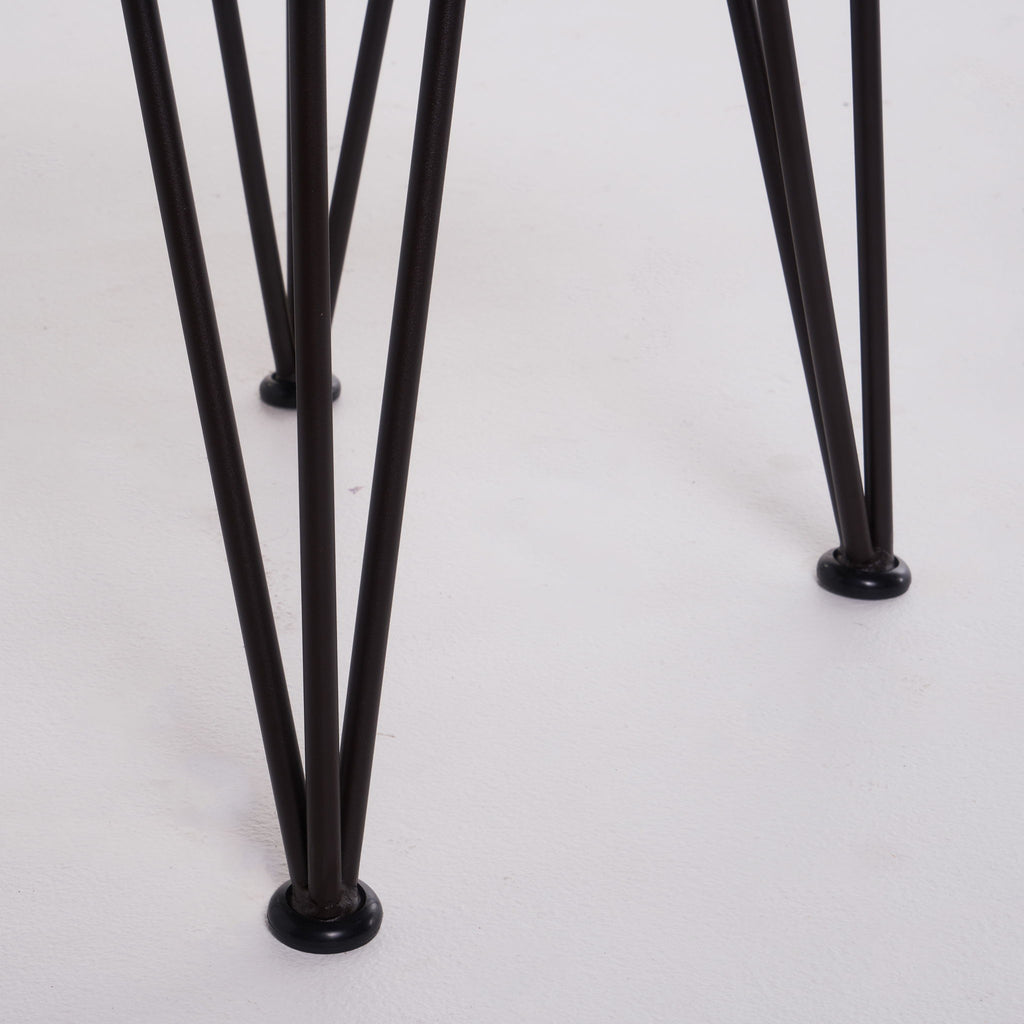 Zion - Outdoor Industrial Iron And Coffee Table - Teak