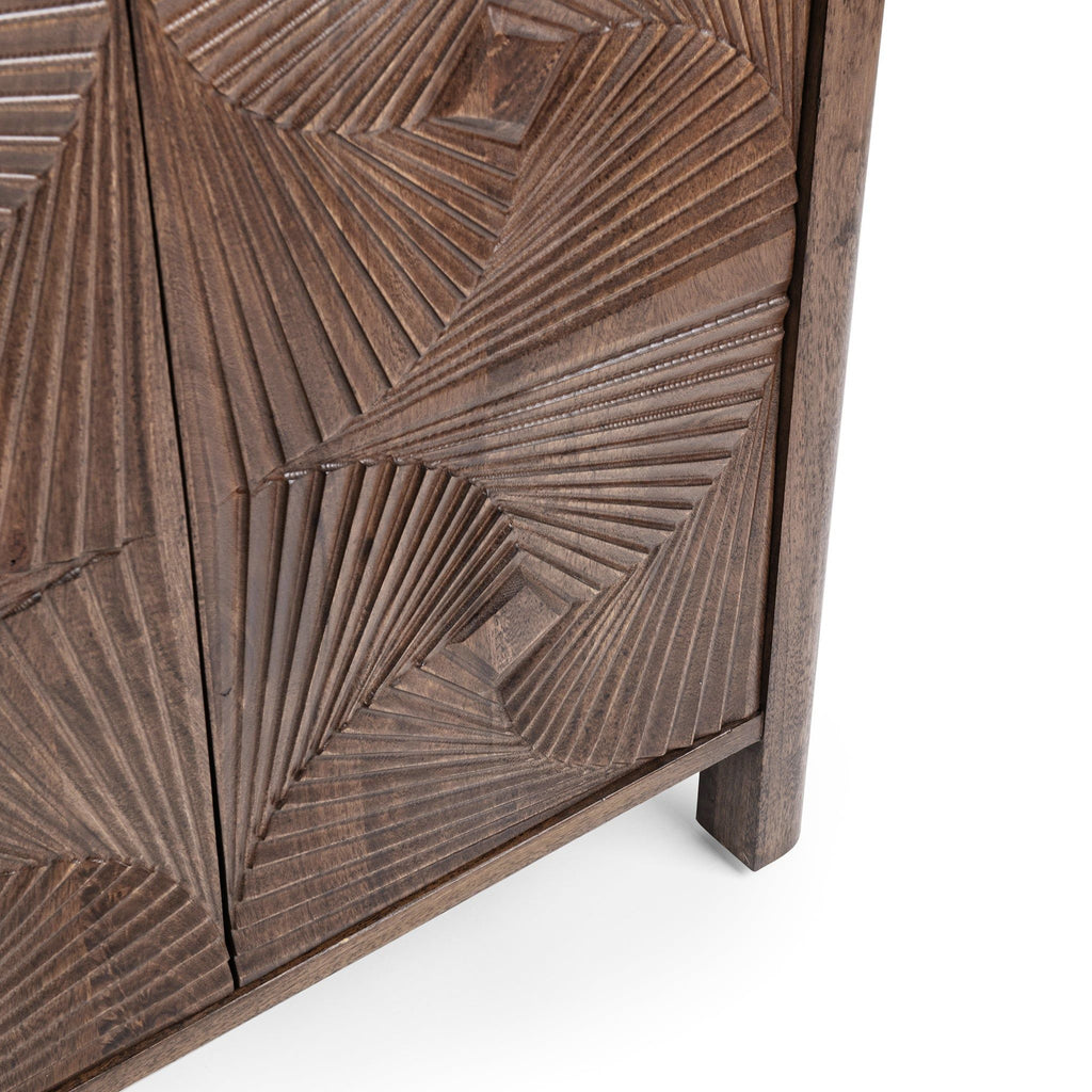 Lina - 4 Door Cabinet - Kona Brown