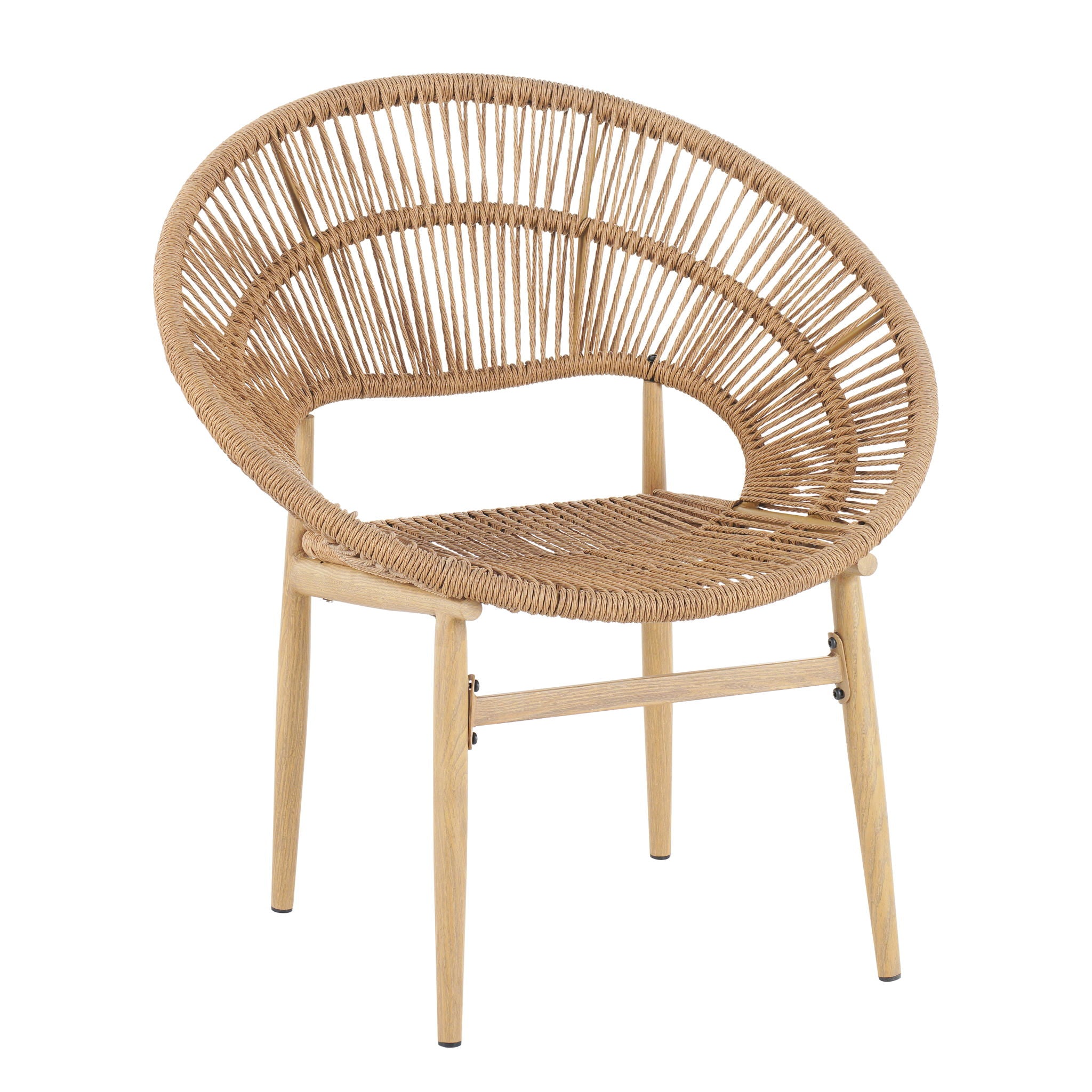 Cyril - Outdoor Papasan Style Dining Chair (Set of 2)