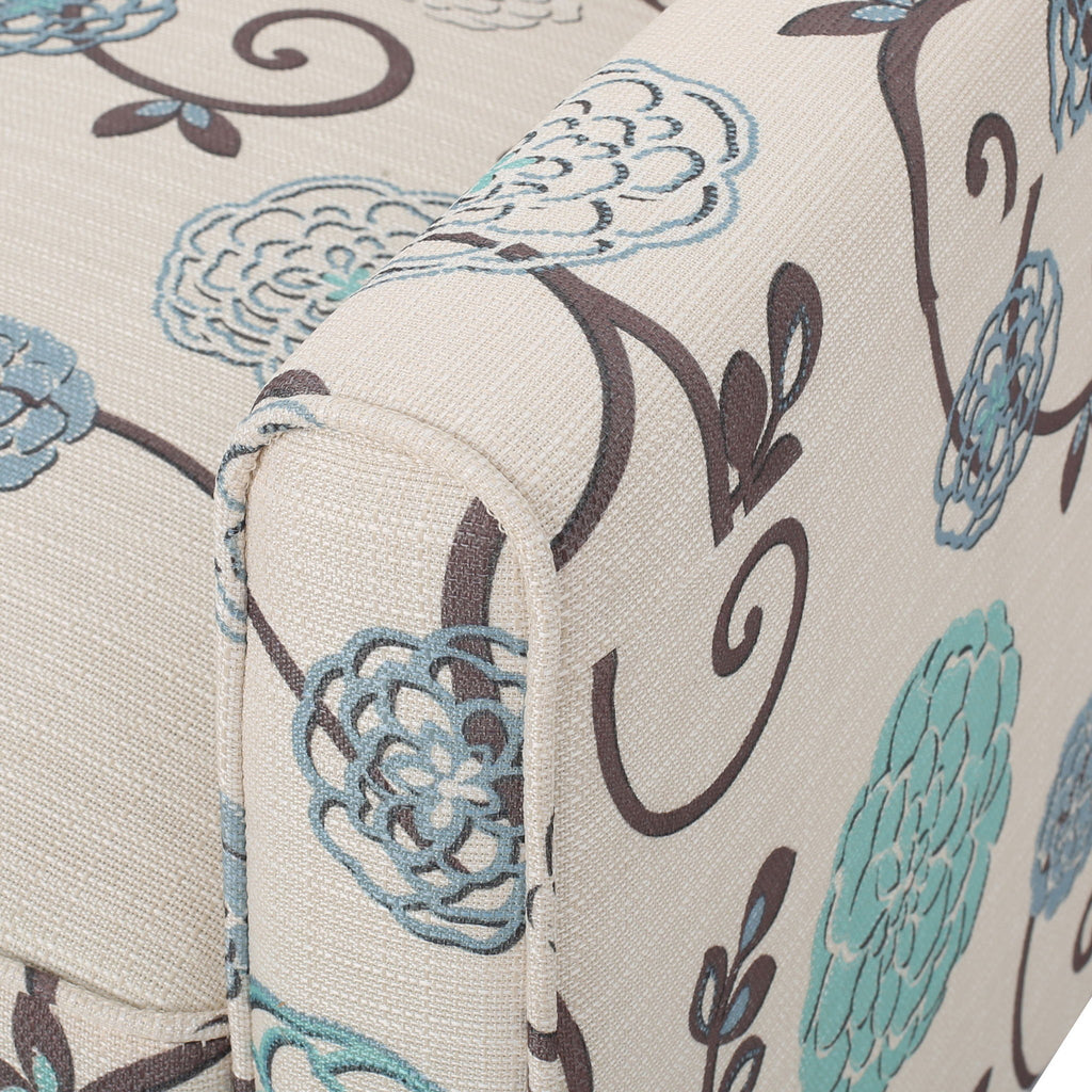 Push Back Upholstered Recliner Armchair