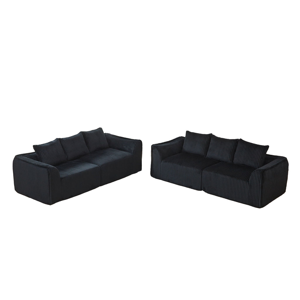 Minimalist Set With Curved Lines & Gently Sloped Backrest