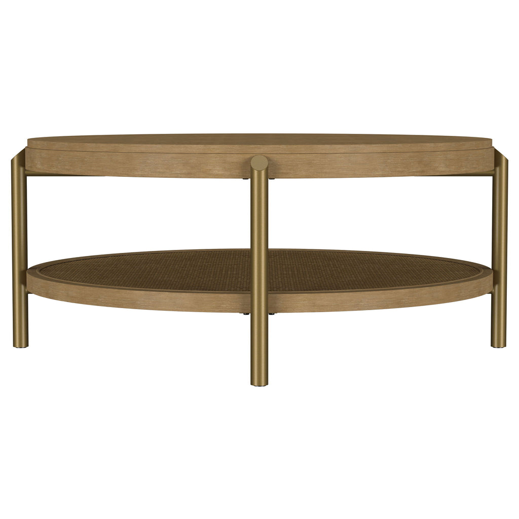 Benson - Round Table With Storage Shelf