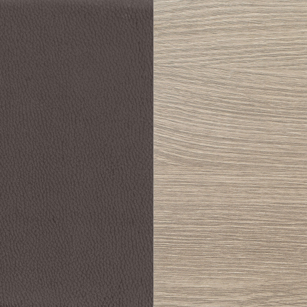 Staten - Upholstered Armless Accent Chair - Dark Brown