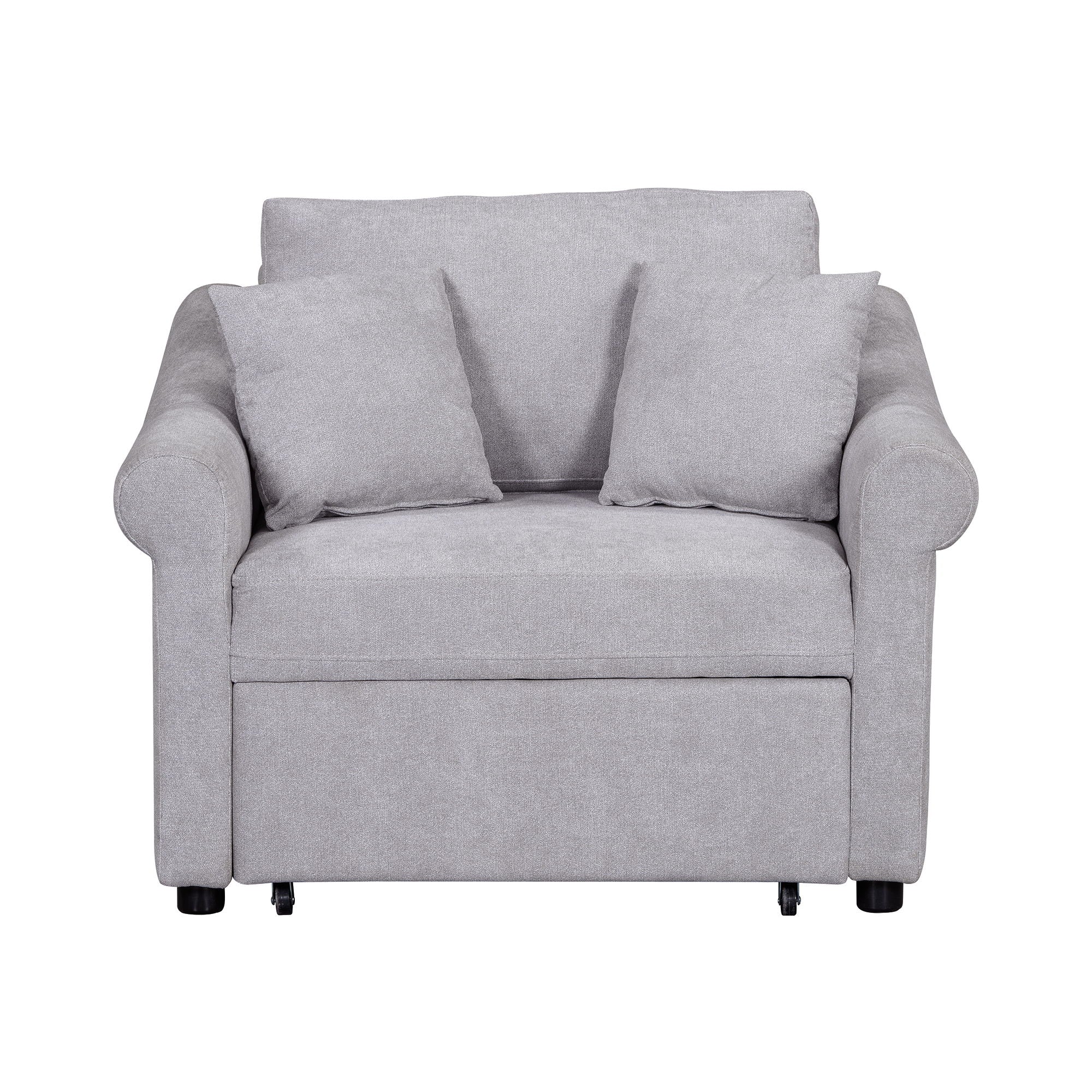 Convertible Sleeper Chair With Adjustable Backrest