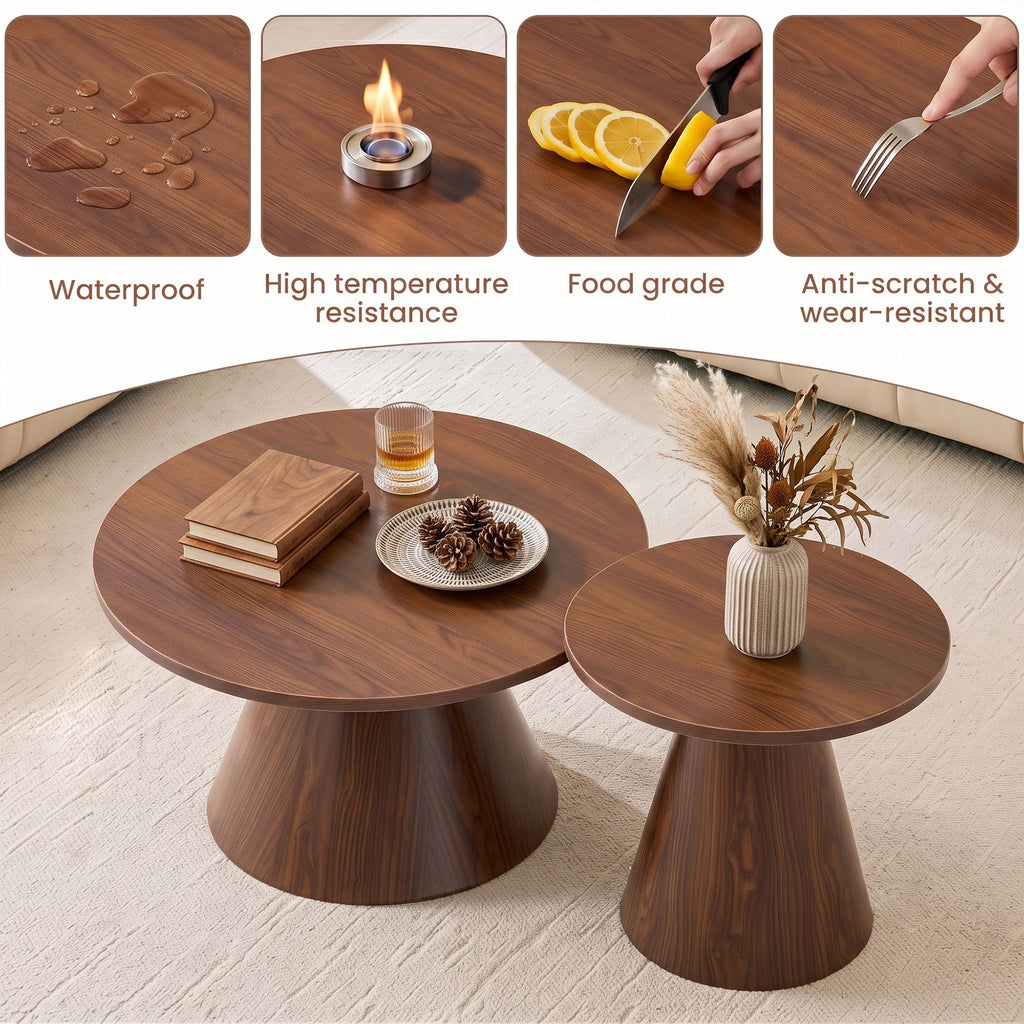 Modern Nesting Coffee Table Set For Living Room