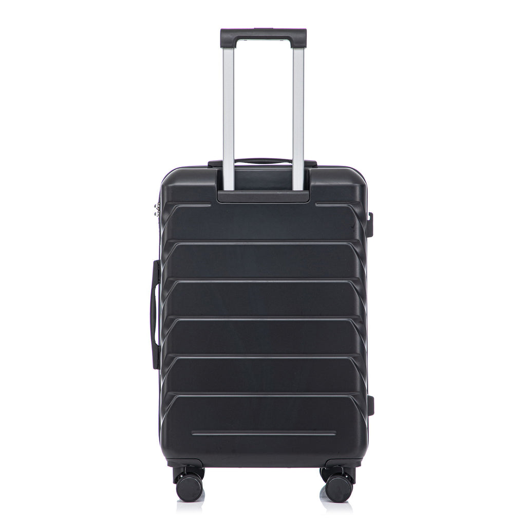 Hard Shell Luggage With Scratch Resistant Surface, 4 Wheels, Combination Lock & Side Hooks
