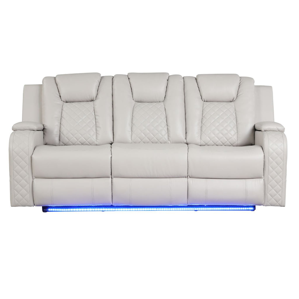 Benz - Power Recliner Set With LED Lighting And USB Charging