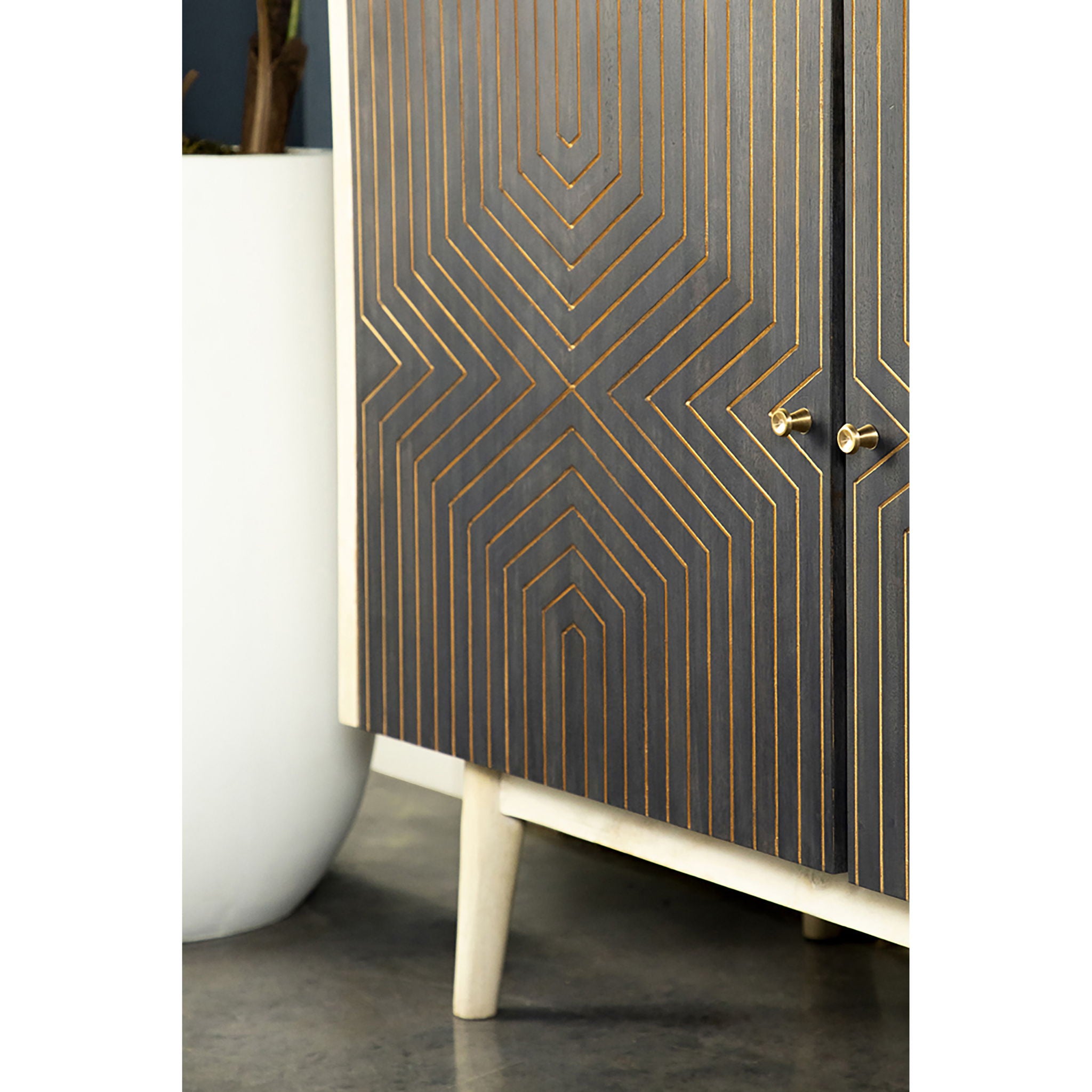Ixora - 2 Door Cabinet - Black