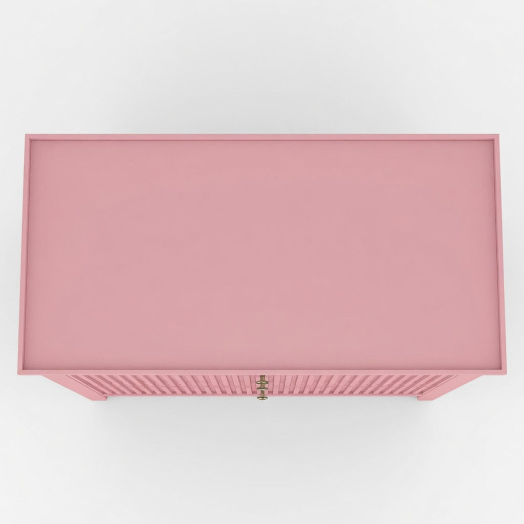 Fluted 3 Drawer Nightstand With Soft Close Slides