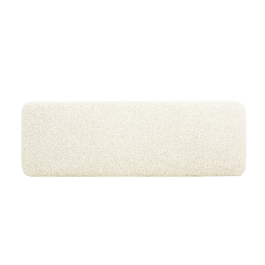 Contemporary Ottoman With Foam Cushion And Durable Upholstery