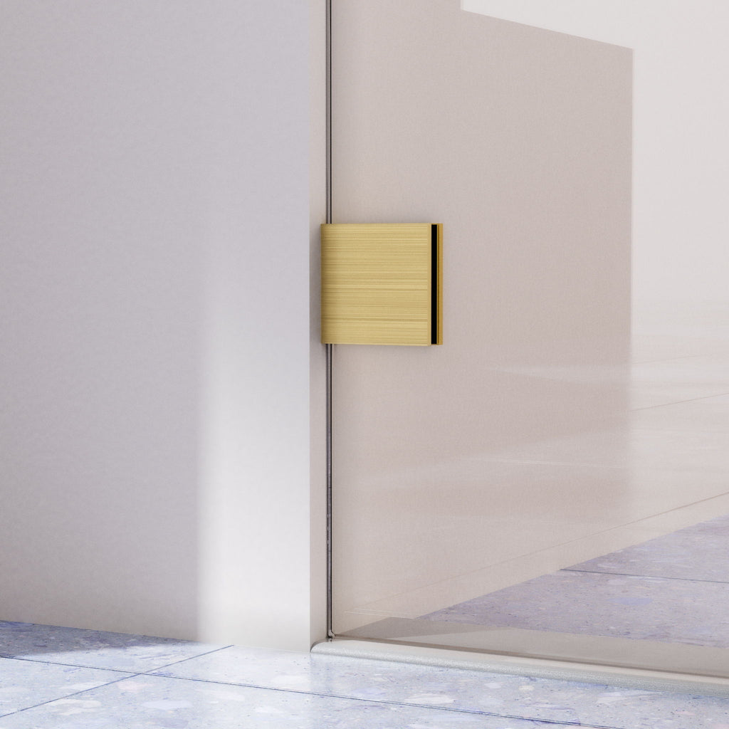 Frameless Single Sliding Soft Close Shower Doors, 5/16" Sgcc Tempered Glass