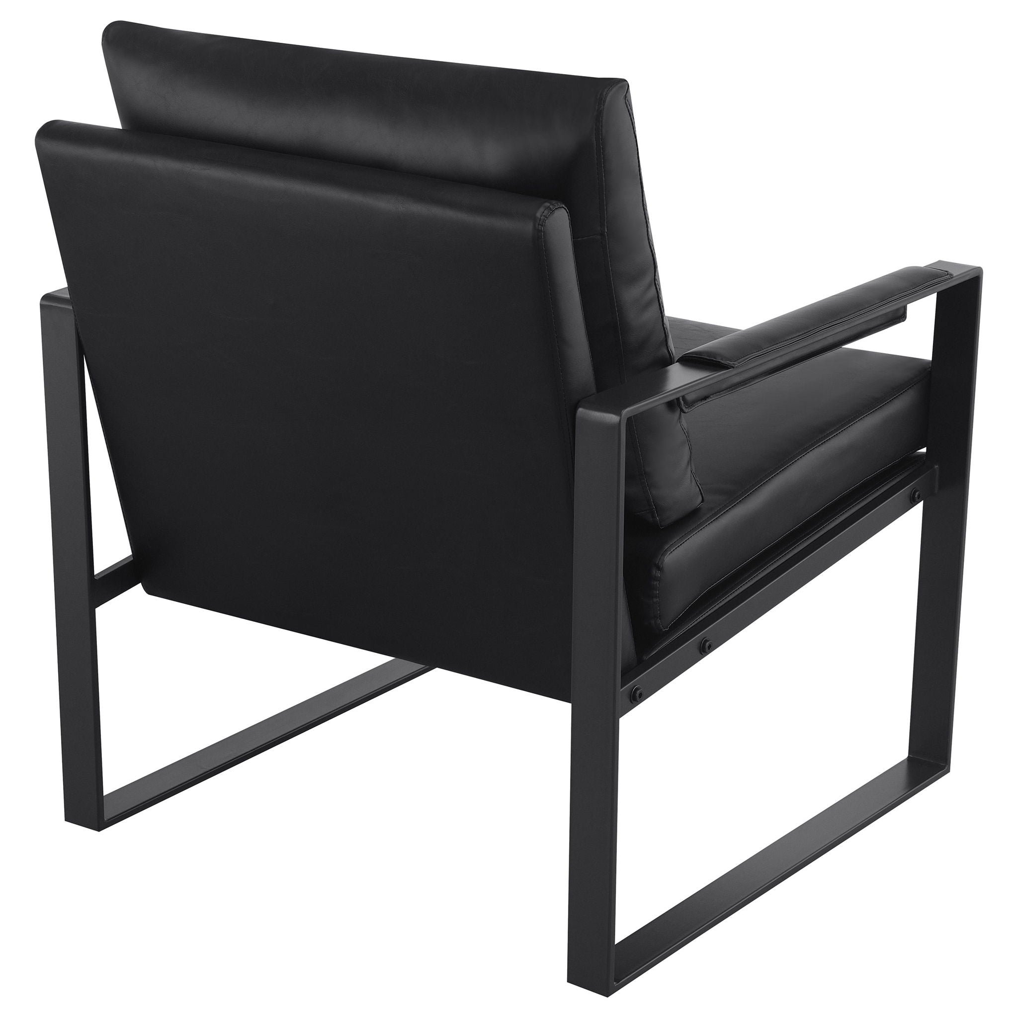 Goldbriar - Upholstered Track Arm Accent Chair - Black