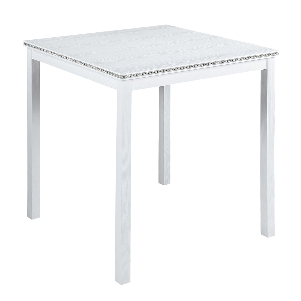 5 Piece Counter Height Table Set, Square Table And 4 Upholstered Chairs