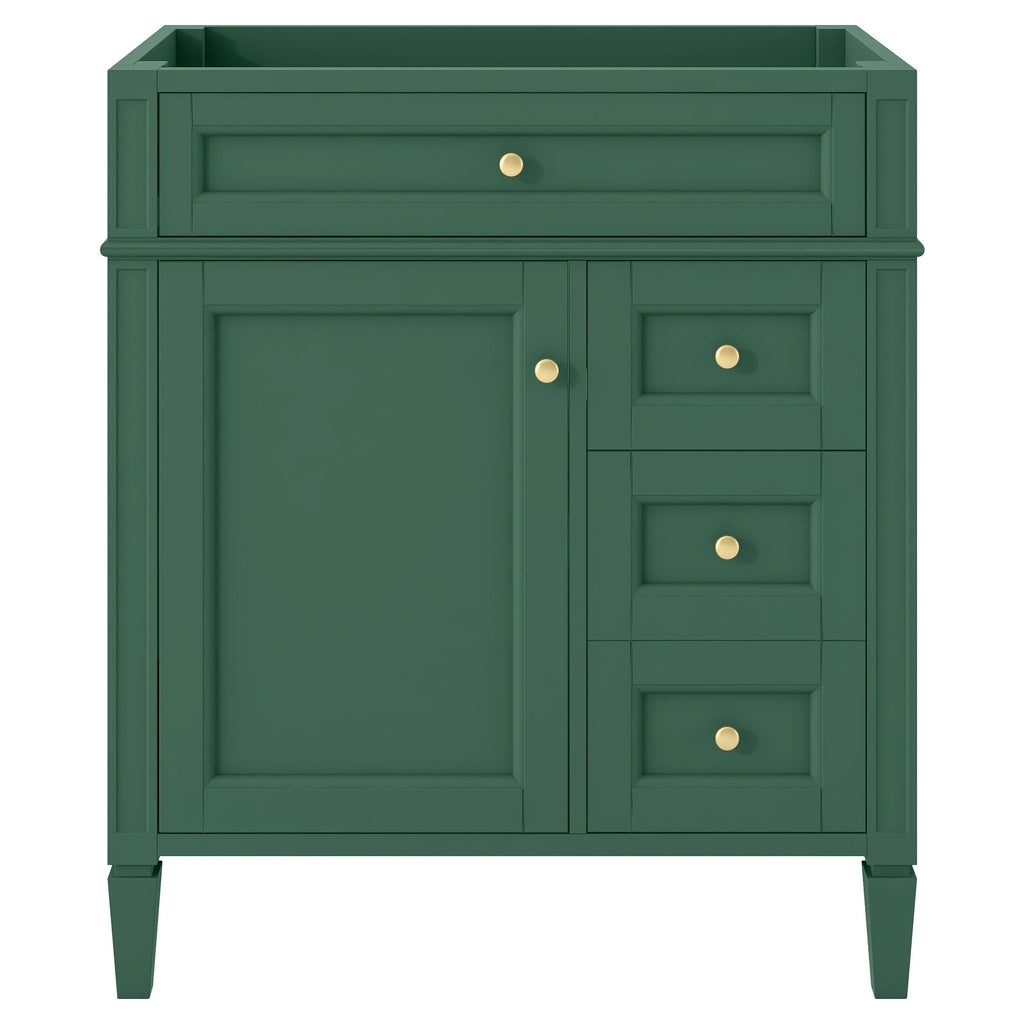 Bathroom Vanity With 2 Drawers And Tip-Out Drawer, Storage Cabinet