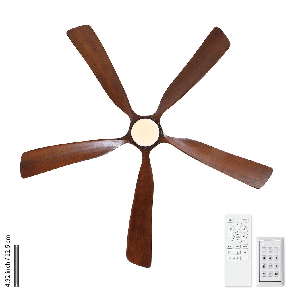 Ceiling Fan With Light And Remote Control