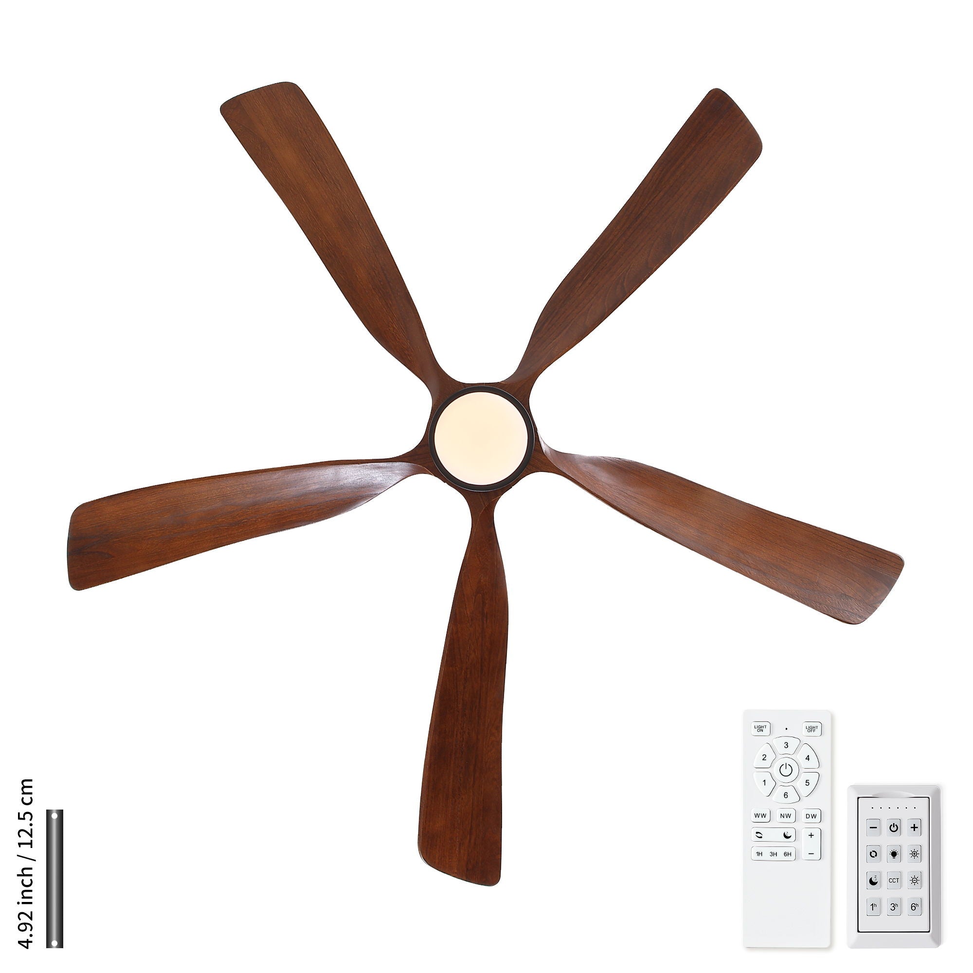 Ceiling Fan With Light And Remote Control