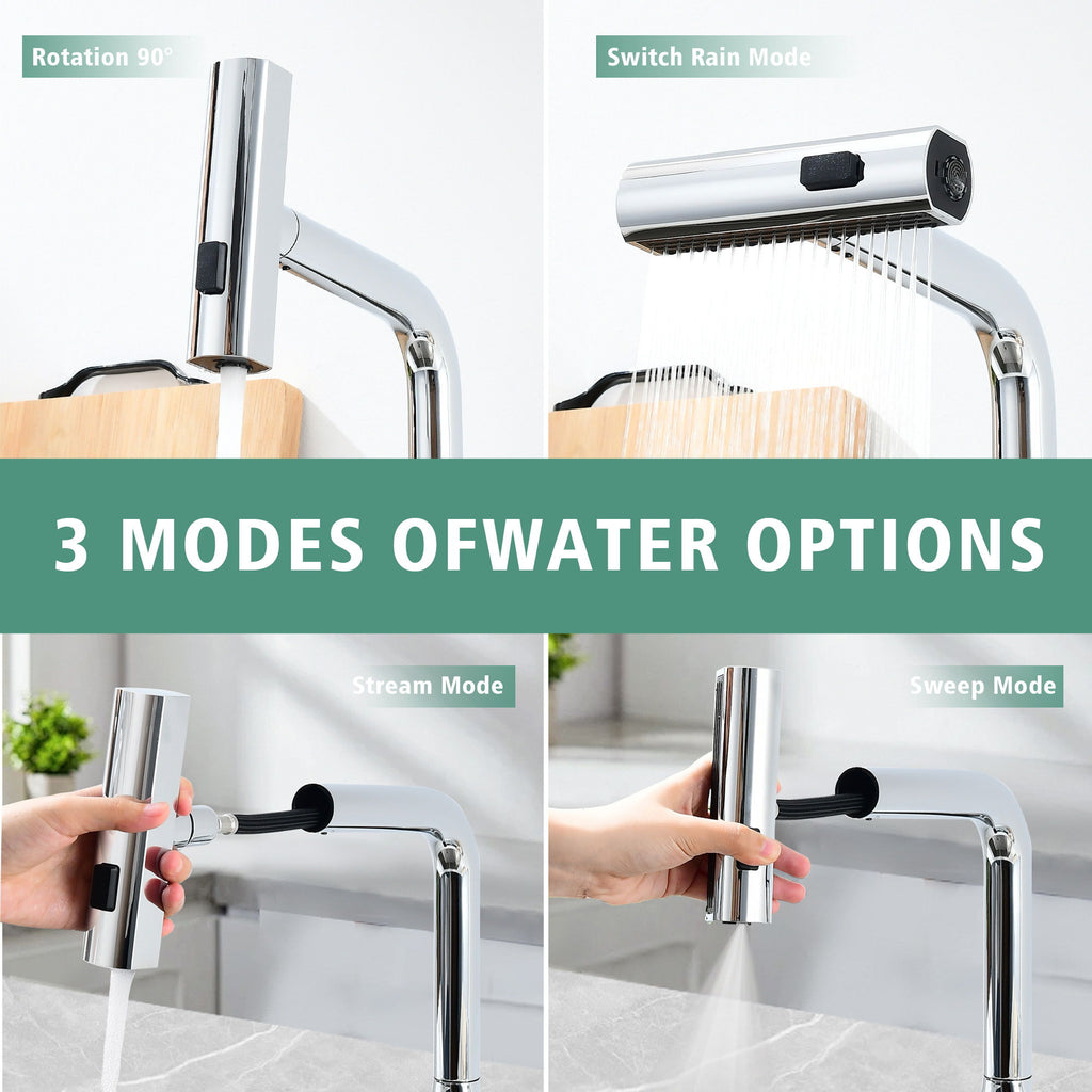 Touchless Kitchen Faucet With LED Display