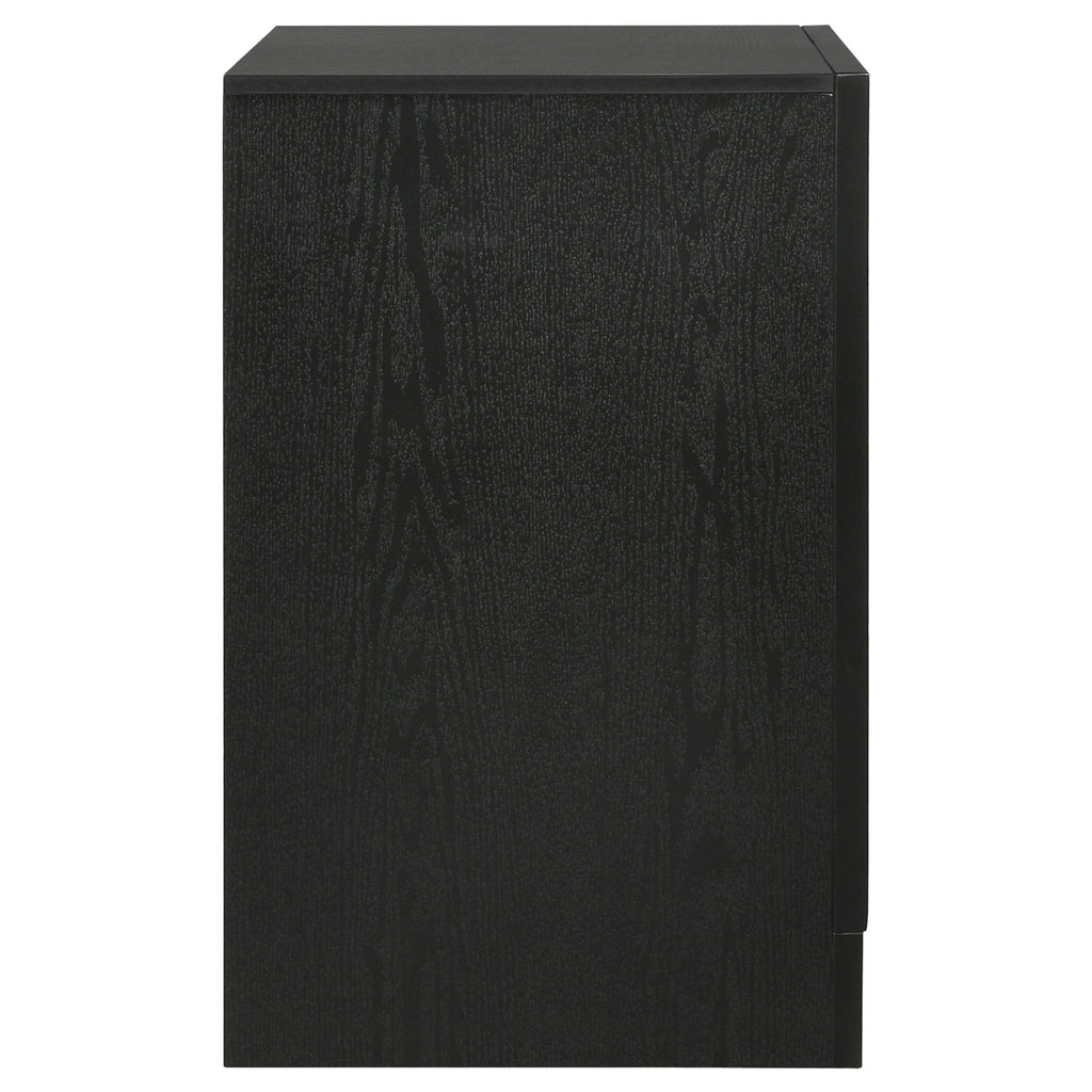 Transitional 2 Drawer Nightstand With Hidden Jewelry Tray