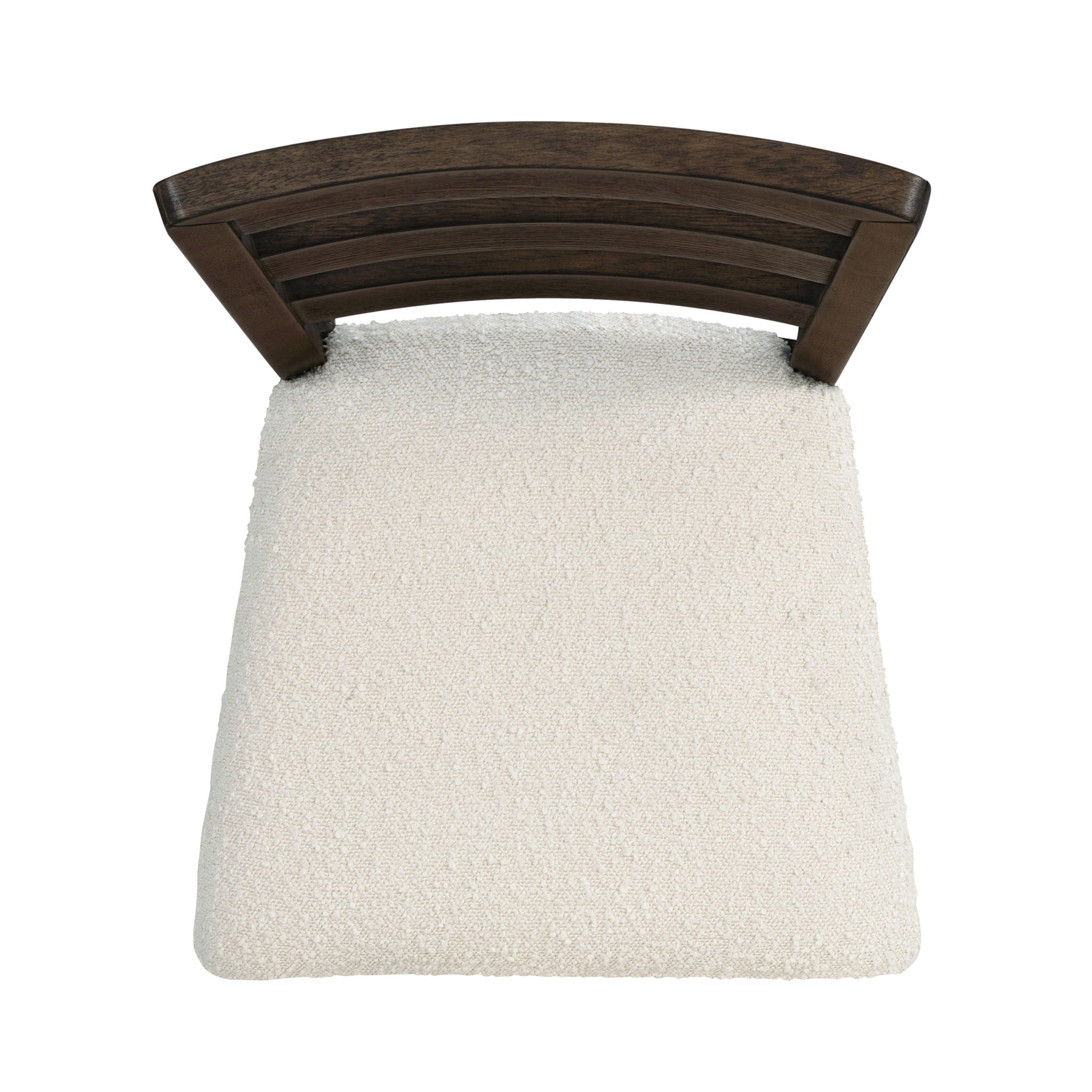 Upholstered Dining Chair With Ladder Back Design (Set of 2)