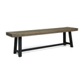 Cloud - Outdoor Bench With Acacia Wood Frame And Slat Panel Design