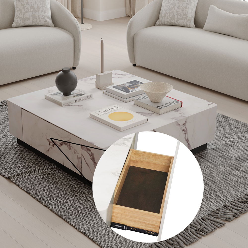 Fritzy - Coffee Table - Engineered Stone
