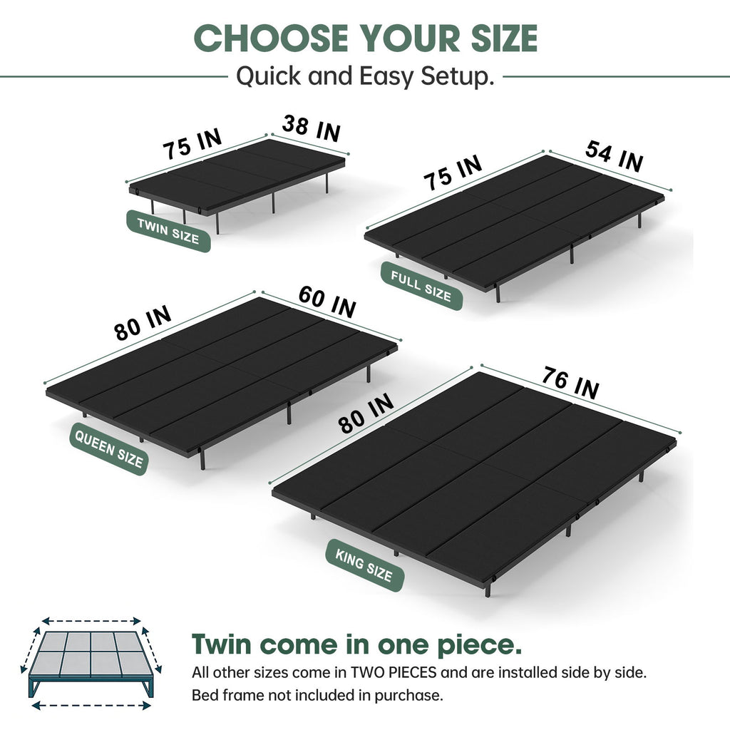 Bunkie Board, Breathable Non Slip Anti Sagging Support Foundation
