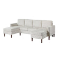 Sectional Set With Dual Chaises And Square Arms