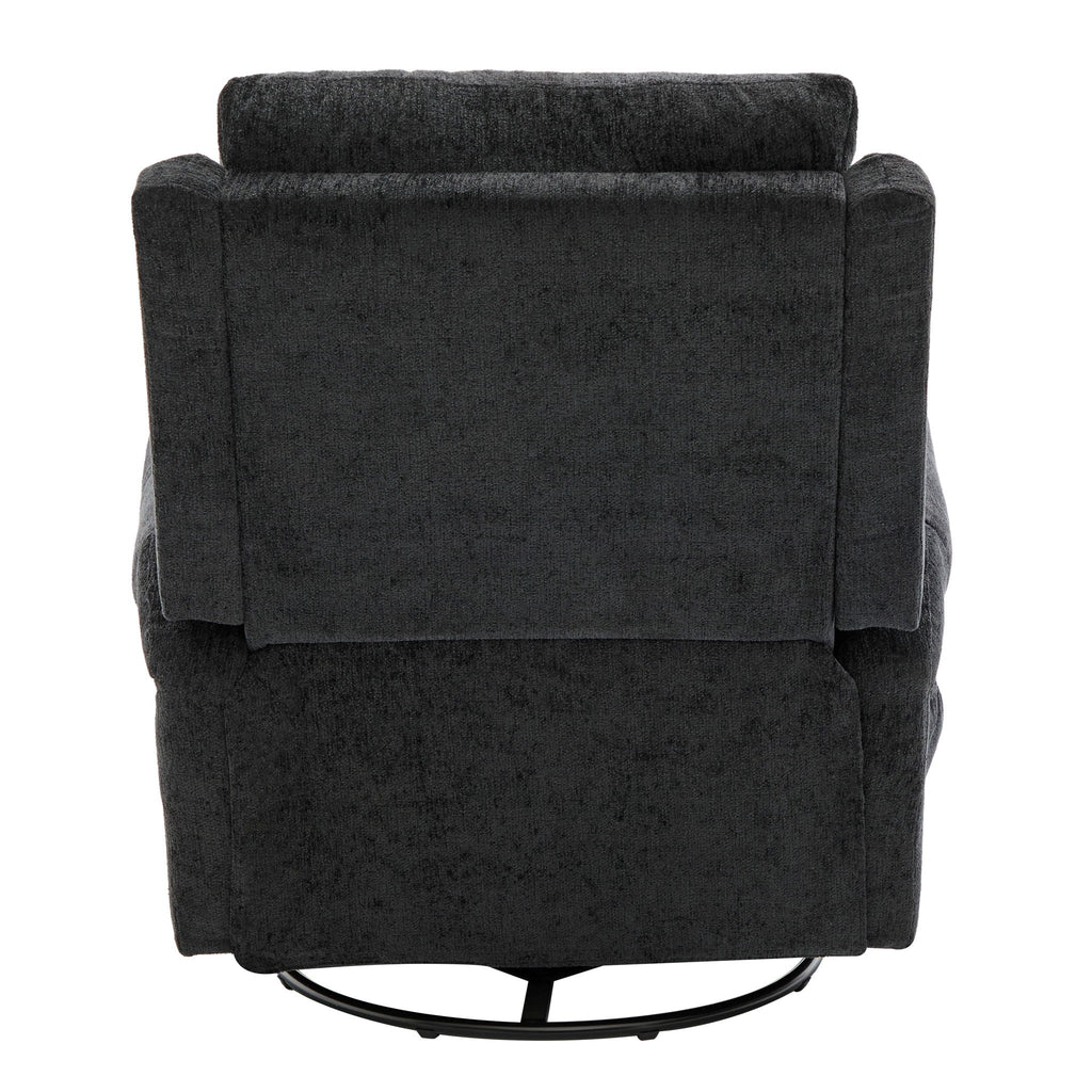 Manual Recliner Massage Chair With Swivel Rocker, 8 Massage Modes, Side Storage Pocket