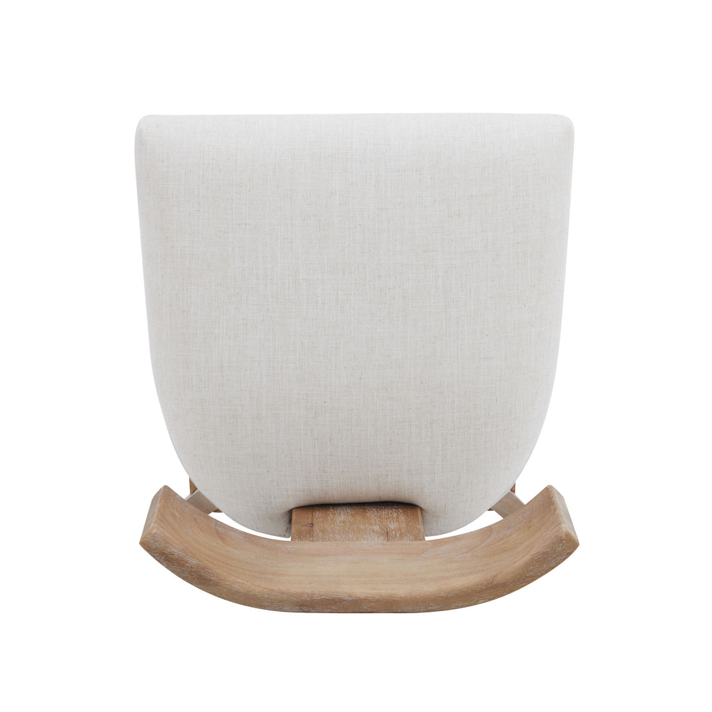 Upholstered Counter Height Bar Stools With Solid Rubber Wood Frame (Set of 2)