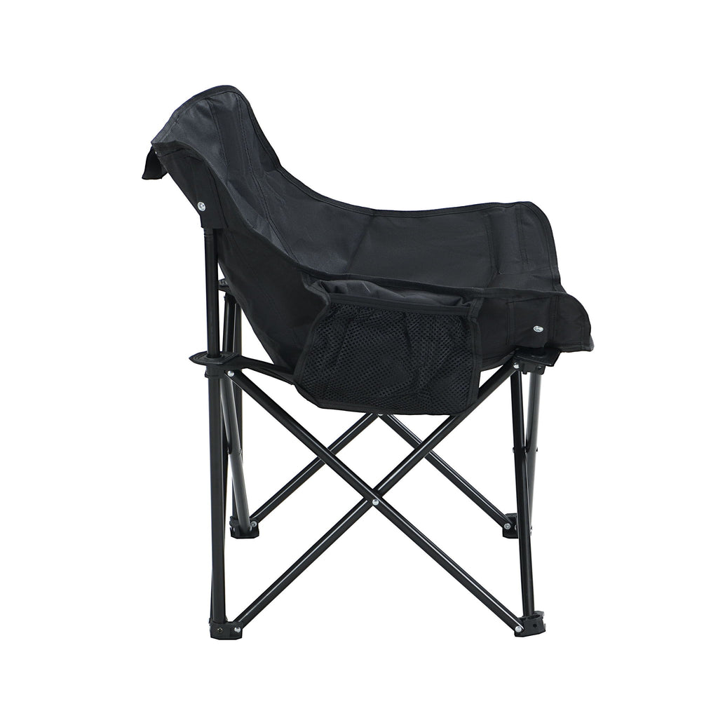 2 Pieces Outdoor Camping Chairs Folding / Portable, Comfortable Seating, Durable Steel Fram