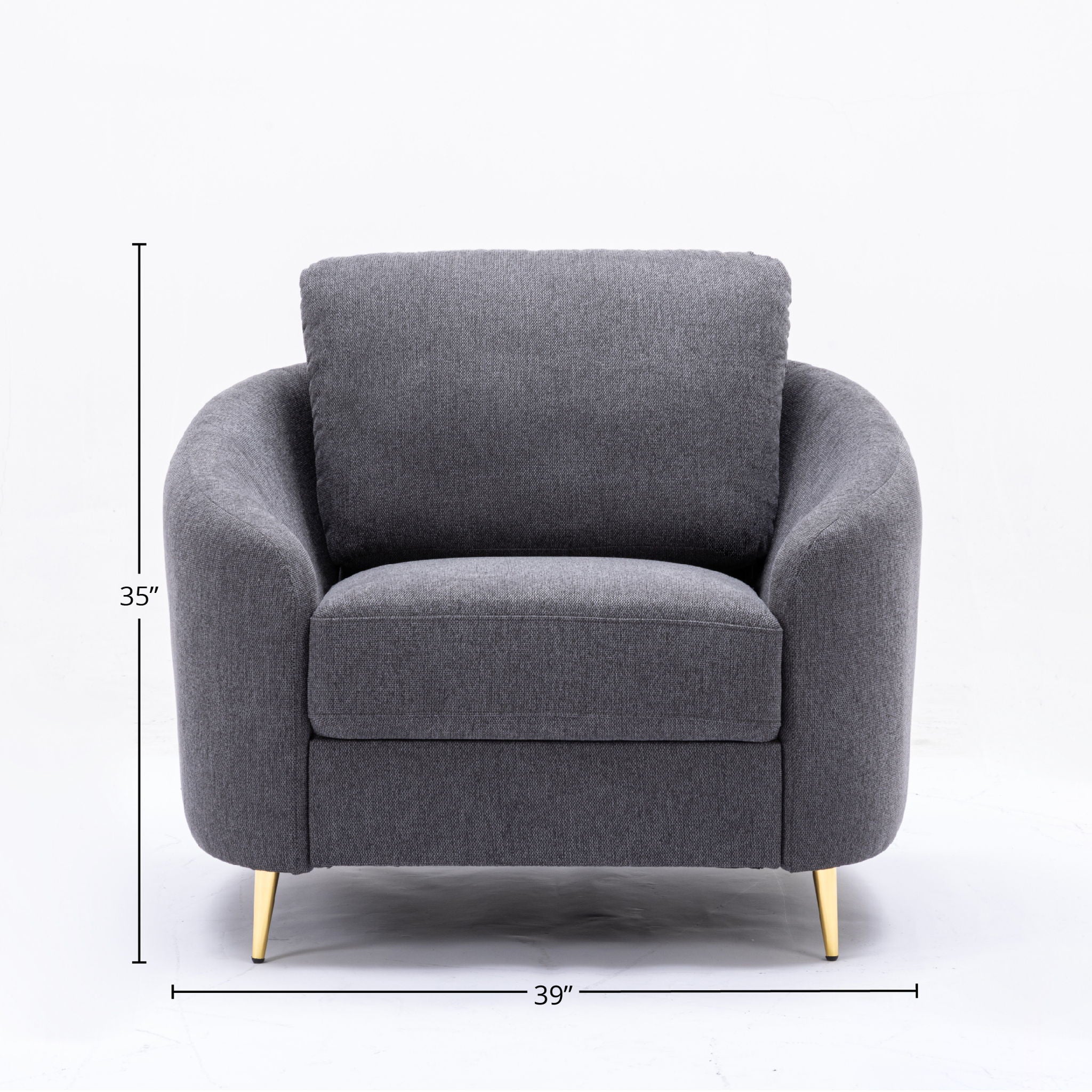 Yuina - 3 Pieces Living Room Set - Gray