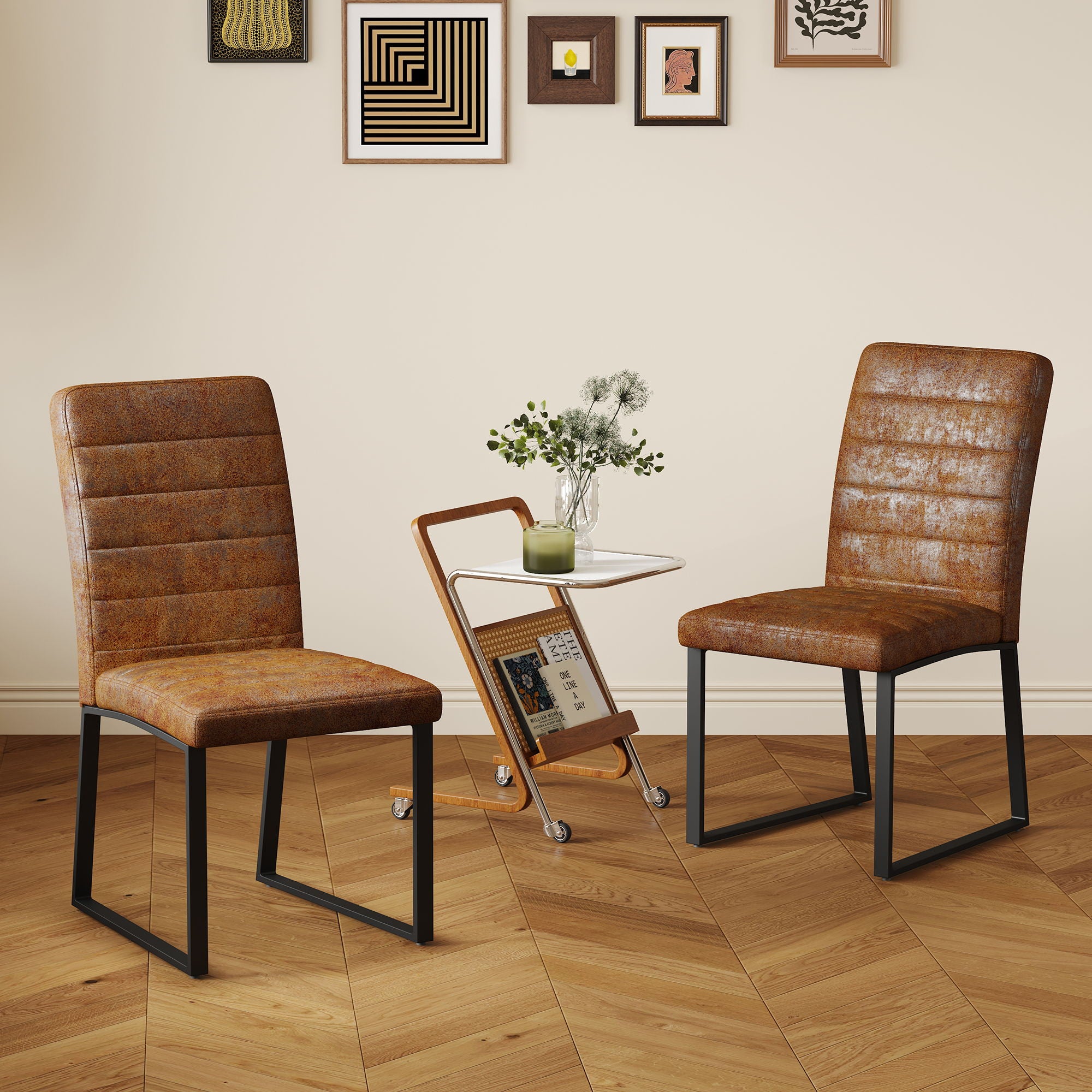 Oversized Square Design Dining Chairs For Home