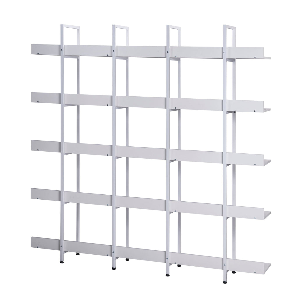 Vintage Industrial 5 Tier Open Bookcase