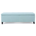 Contemporary Storage Ottoman Bench With Upholstery